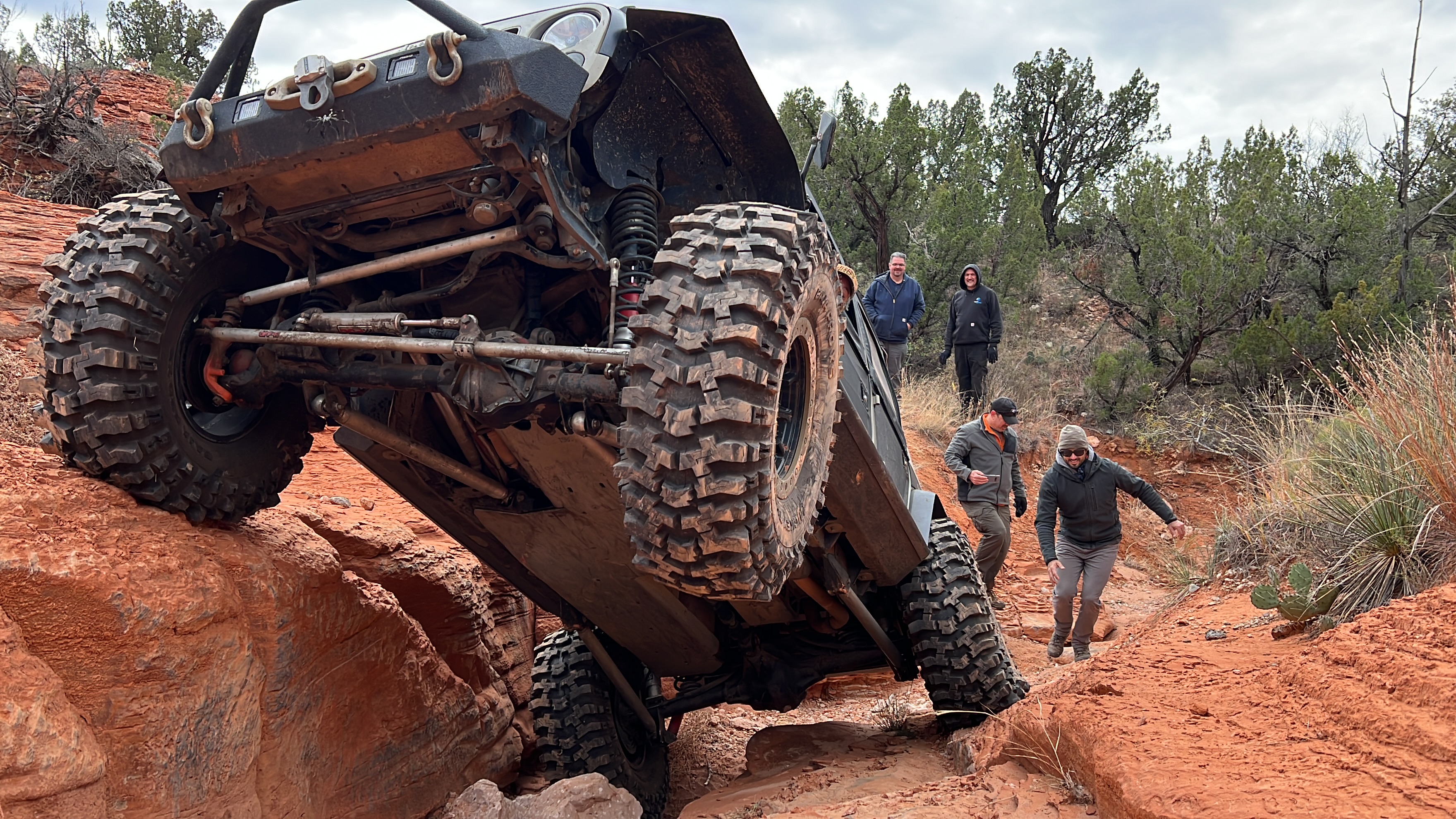 Jeep Climbing Rugged Trail